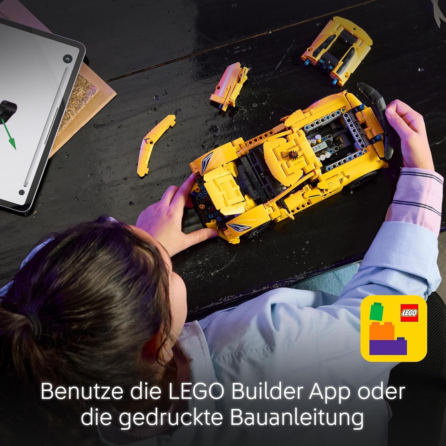 LEGO Technic Chevrolet Corvette Stingray - Véhicule de construction pour un véhicule - Véhicule de sport - Modèle de voiture - Conçu pour les jeunes et les filles à partir de 9 ans, les véhicules de jeu sont livrés 42205