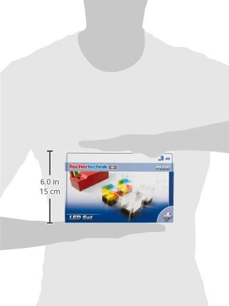 fischertechnik LED Set 533877 – Ensemble intégré avec 2 LED arc-en-ciel et 2 LED blanches, pour un effet de lumière intense