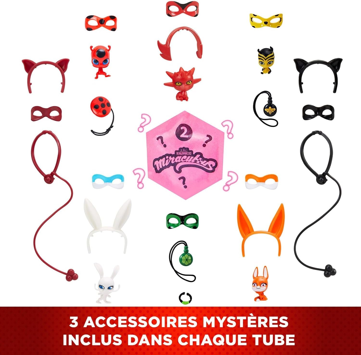 Bandai - Miraculous Ladybug - Doll Marinette Colour Change Surprise - Păpușă articulată Miraculous, 26 Cm + 3 surprize - Model aleatoriu - P50390 Papusi Naty Shop