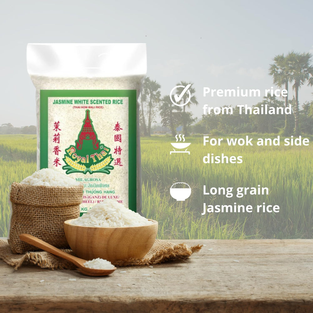 ROYAL THAI RICE - Riz long grain parfumé au jasmin - 1 X 1 KG