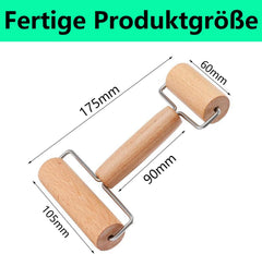 Rouleau à pâtisserie, rouleau à pâtisserie, rouleau à pâtisserie en bois, adapté à la cuisson et à la cuisine à domicile, tortilla, pizza, biscuits