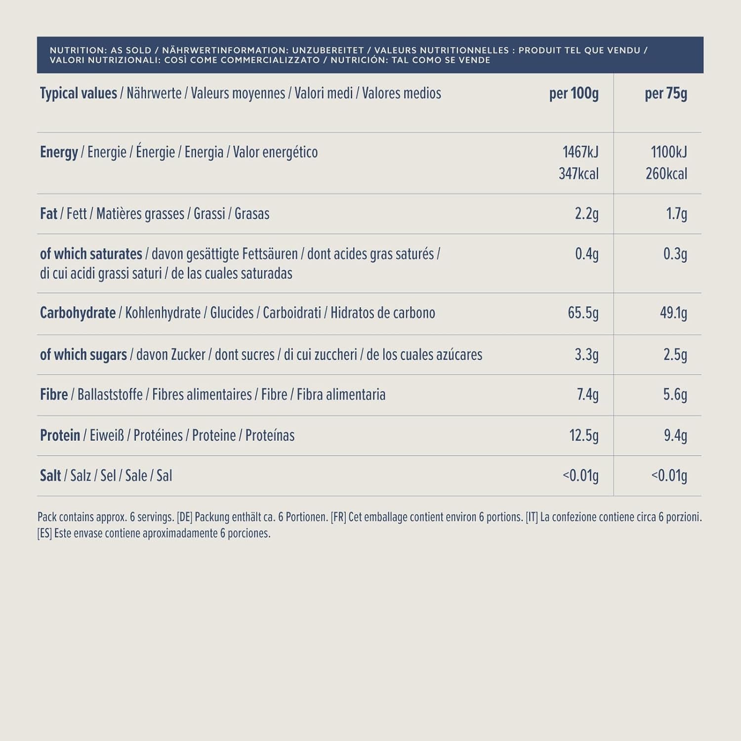 Spaghettis de blé entier d'Amazon, 500g