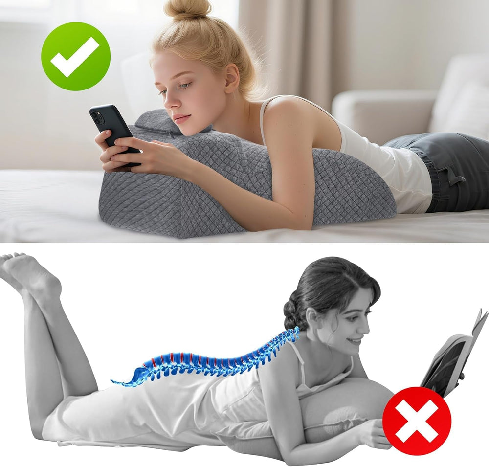 Pernă de citit – pernă pentru spate, tetieră reglabilă, pernă de citit din spumă cu memorie pentru pat, pernă ergonomică pentru spate pentru gât și picioare, pernă cu suport lombar