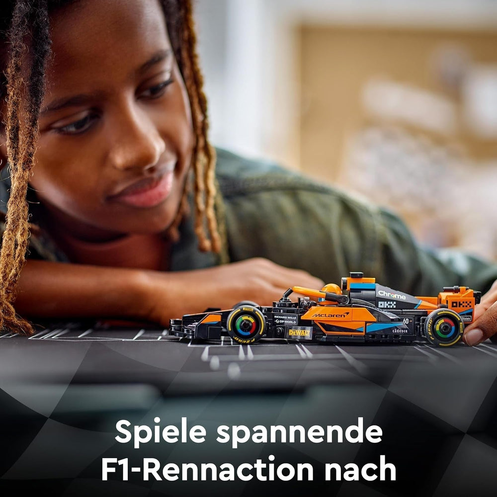 LEGO Speed Champions Mclaren Formule 1 Voiture de course 2023, jouet pour garçons et filles de 9 ans et plus qui aiment jouer de manière indépendante, modèle de véhicule à construire, décoration de chambre d'enfant 76919 Ensembles de construction Besuche den LEGO-Store