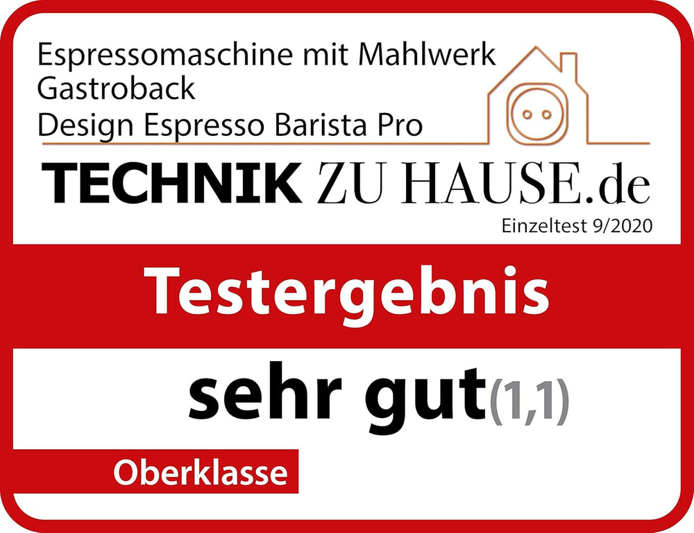 Machine à expresso GASTROBACK avec moulin comprenant pot à lait, presse-agrumes et porte-filtre en acier inoxydable - Machine à expresso Barista avec mousseur à lait - Machine à expresso avec 30 réglages de mouture