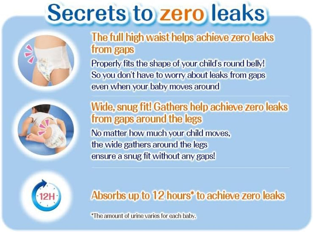 Couches japonaises Moony PL filles 9-14 kg. (44 pièces, taille 3+)