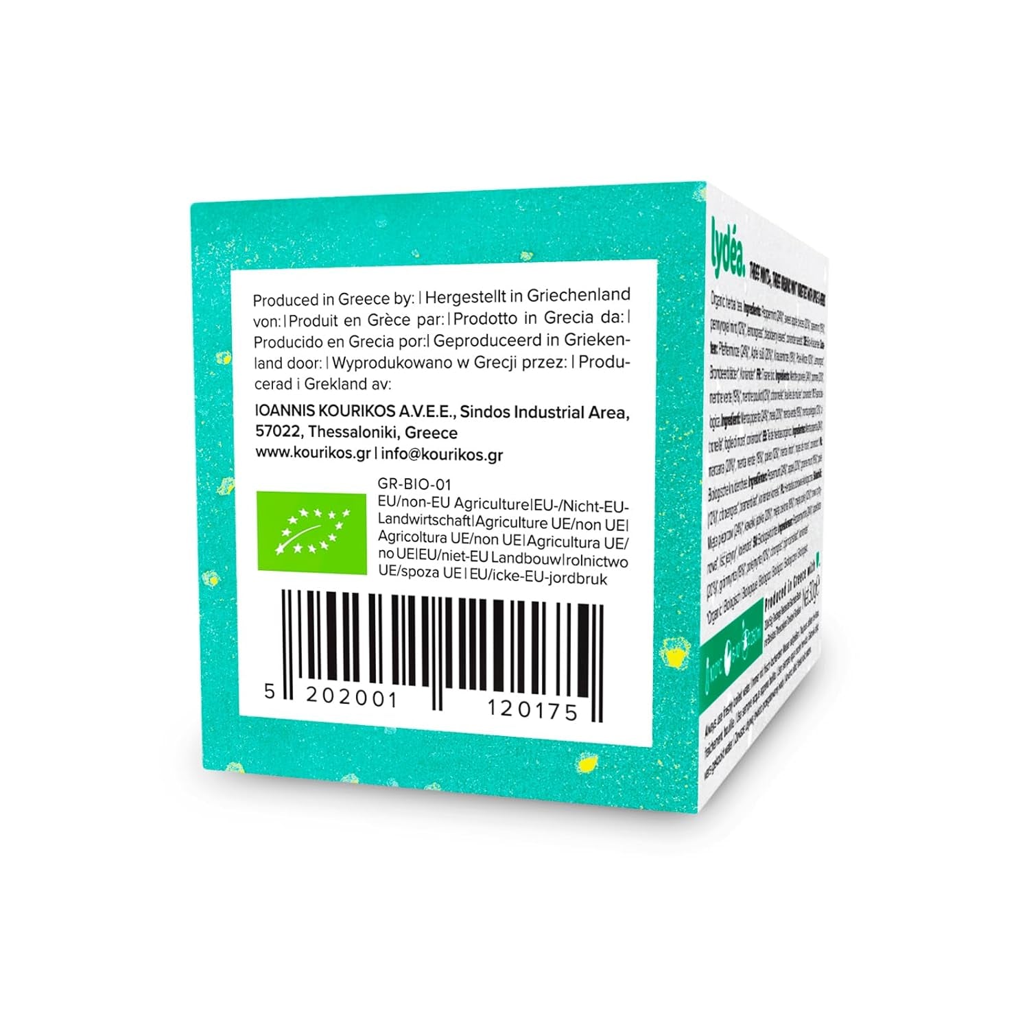 Lydea Three Mints+ Tisane biologique avec trois assortiments de menthe, pomme et herbes, 60 pyramides, lot de 3 [3 x 20 pyramides]