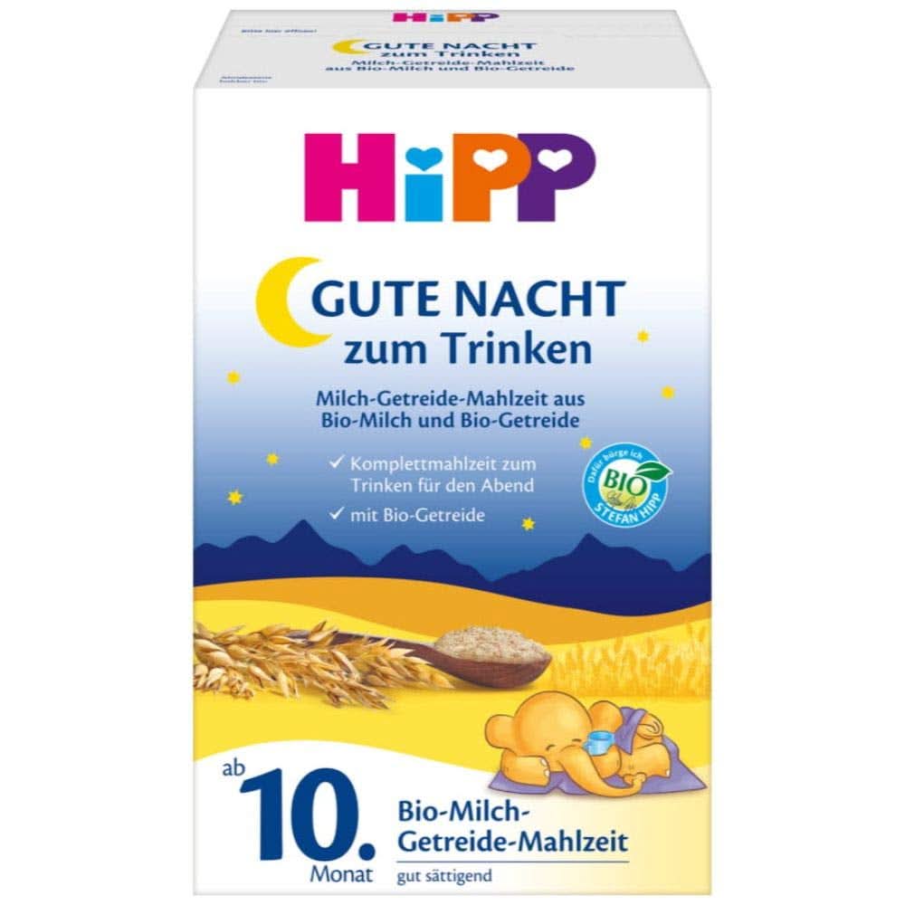 Hipp BIO, lait bébé, lot de 4 (4 x 600 g) Mère et Enfant Naty Shop Classic Formula Lait maternisé bio pour le coucher