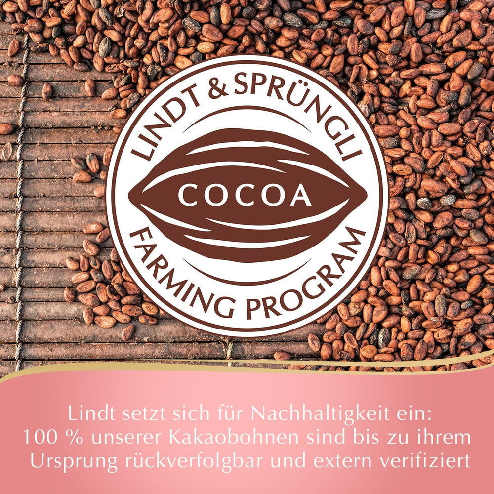 Mix de Paște Lindt Chocolate LINDOR | Casetă 144g | Ouă LINDOR care se topesc în gură în trei variante: Ciocolată cu lapte, Ciocolată neagră, Alune | Ciocolată de Paște | Cadou de ciocolată | 1 pachet