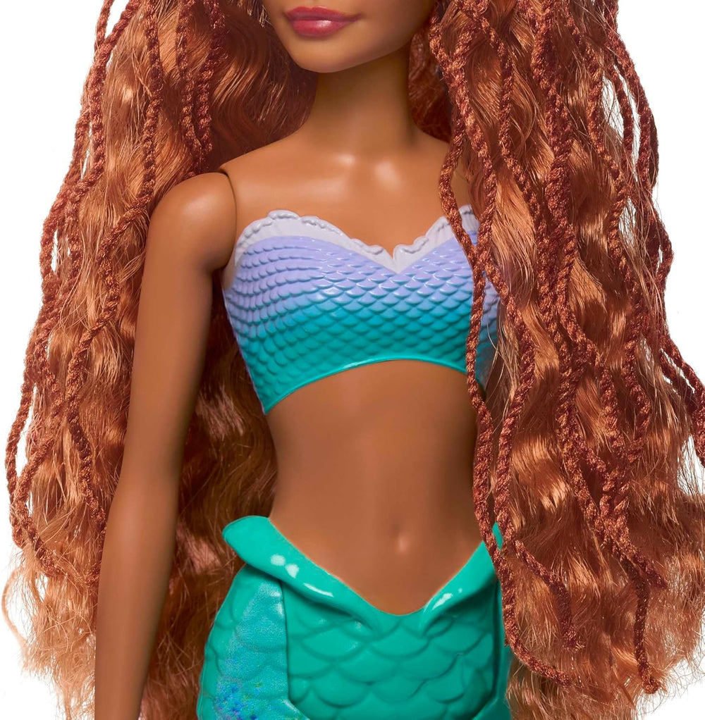 Mattel Disney Ariel – Poupée La Petite Sirène, inspirée du film La Petite Sirène, jouet sirène, positionnable, cadeaux Disney, jouet pour 3 ans et plus, HLX08