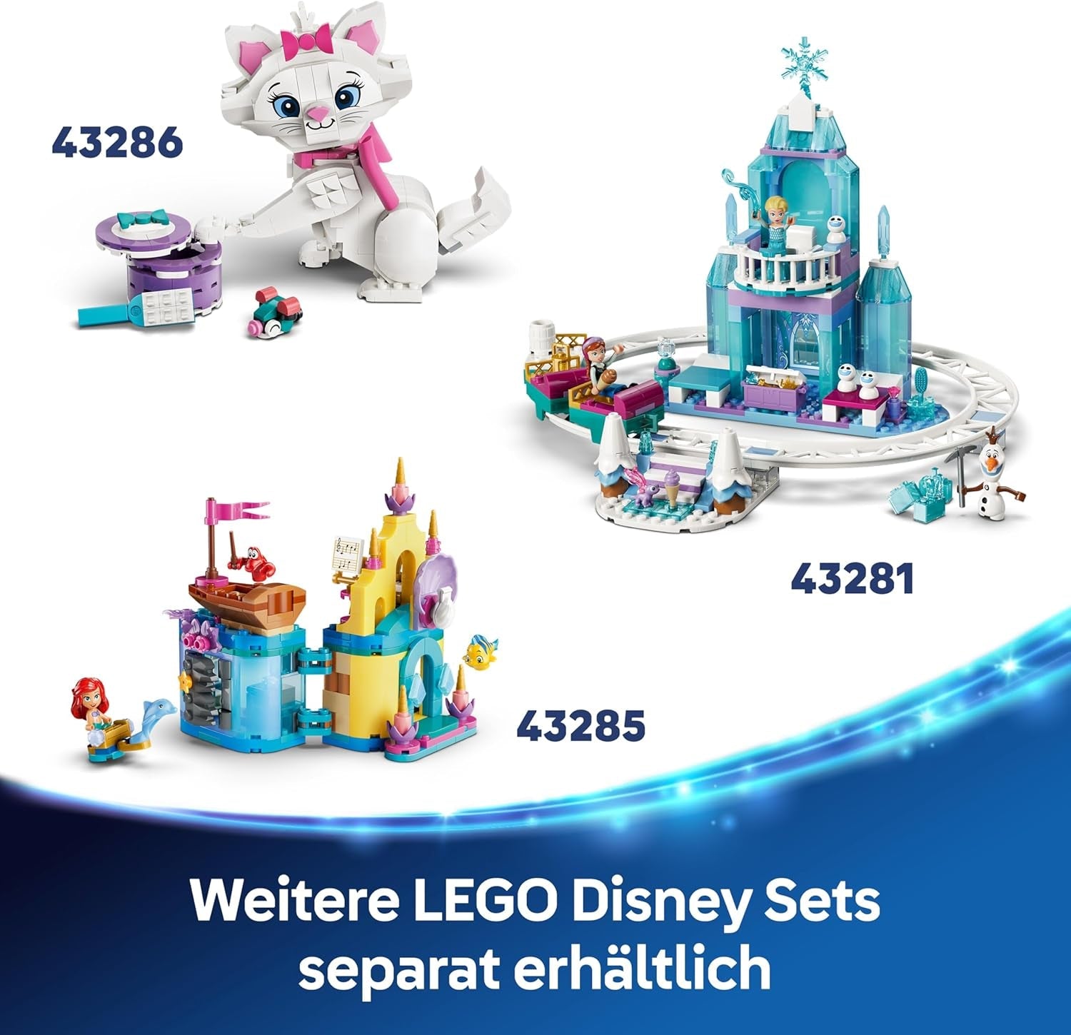 LEGO ǀ Disney Frozen Picknickspaß mit Olaf und Bruni - Schneemann Figur mit Picknickdecke und Zubehör - DIY Deko fürs Schlafzimmer - Geschenk für Mädchen ab 7 Jahren und Frozen Fans - 43287