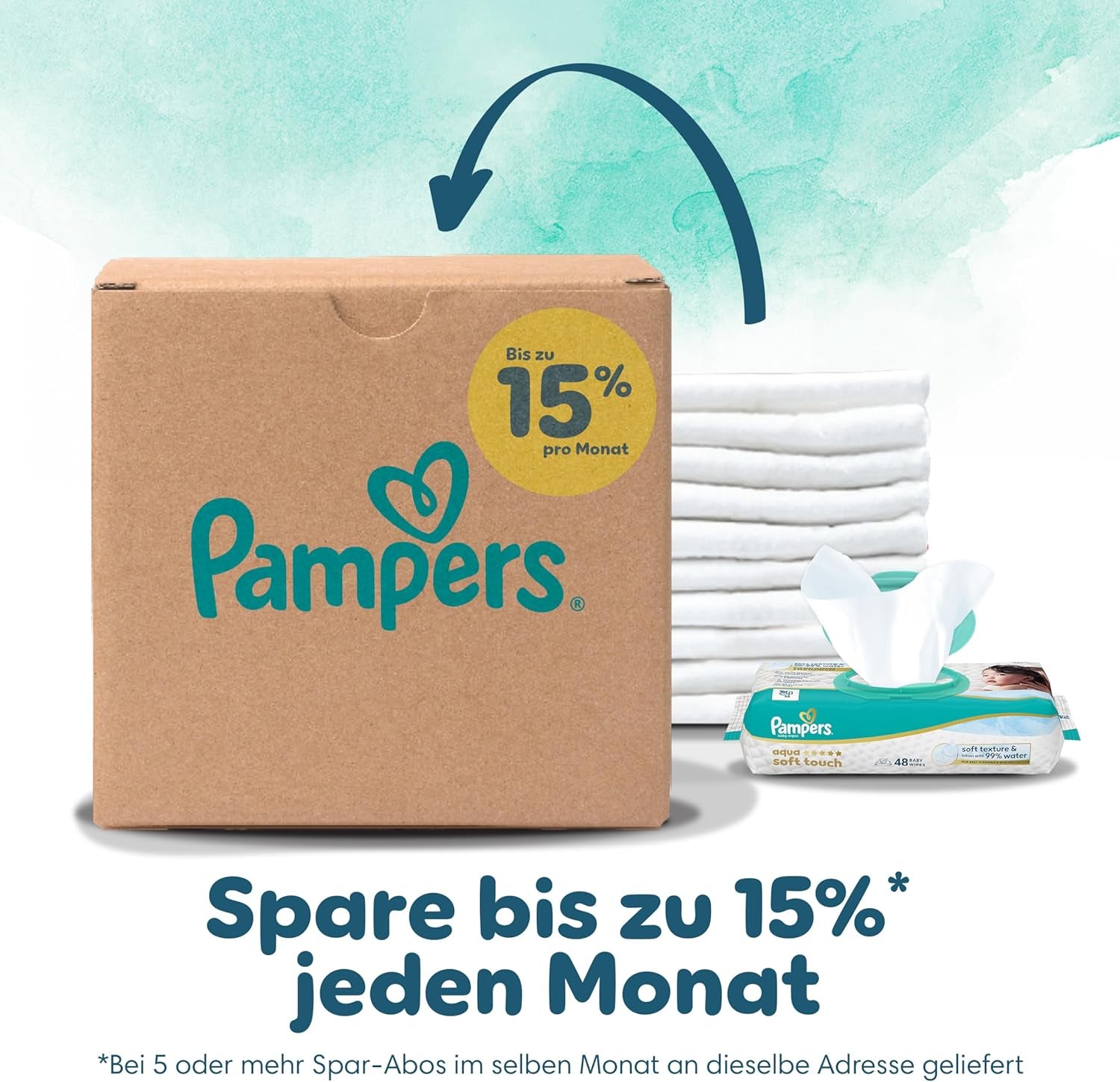Couches Pampers Harmony taille 4, 174 couches, 9 kg-14 kg, protection douce de la peau avec protection 100 % Pampers