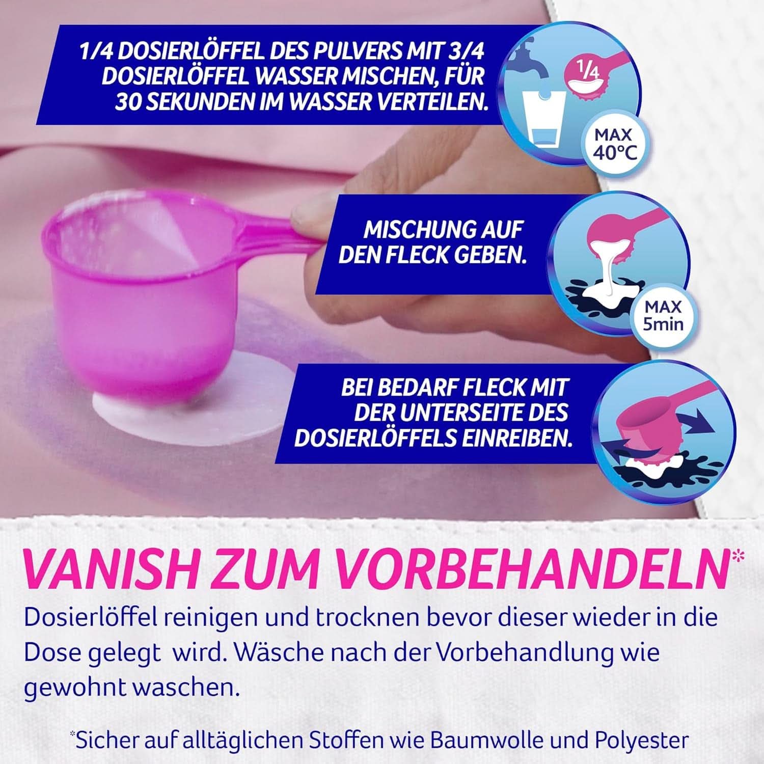 Vanish Oxi Action Powerwhite Poudre - 1 X 1,125 Kg - poudre détachante et améliorant le linge sans chlore - pour linge blanc Détergents à Lessive Naty Shop