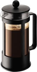Cafetière Bodum Kenya - 350 ml / 3 tasses - Presse française manuelle en verre borosilicate et acier inoxydable - Passe au lave-vaisselle - Fabriquée au Portugal