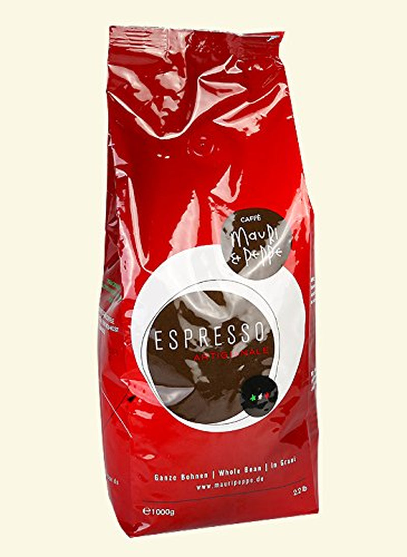 Espresso 2 x 1000 g de grains de café entiers - Un métier de torréfaction italien original pour les plus hautes exigences ! Café, Cappuccino, Expresso, Latte Macchiato