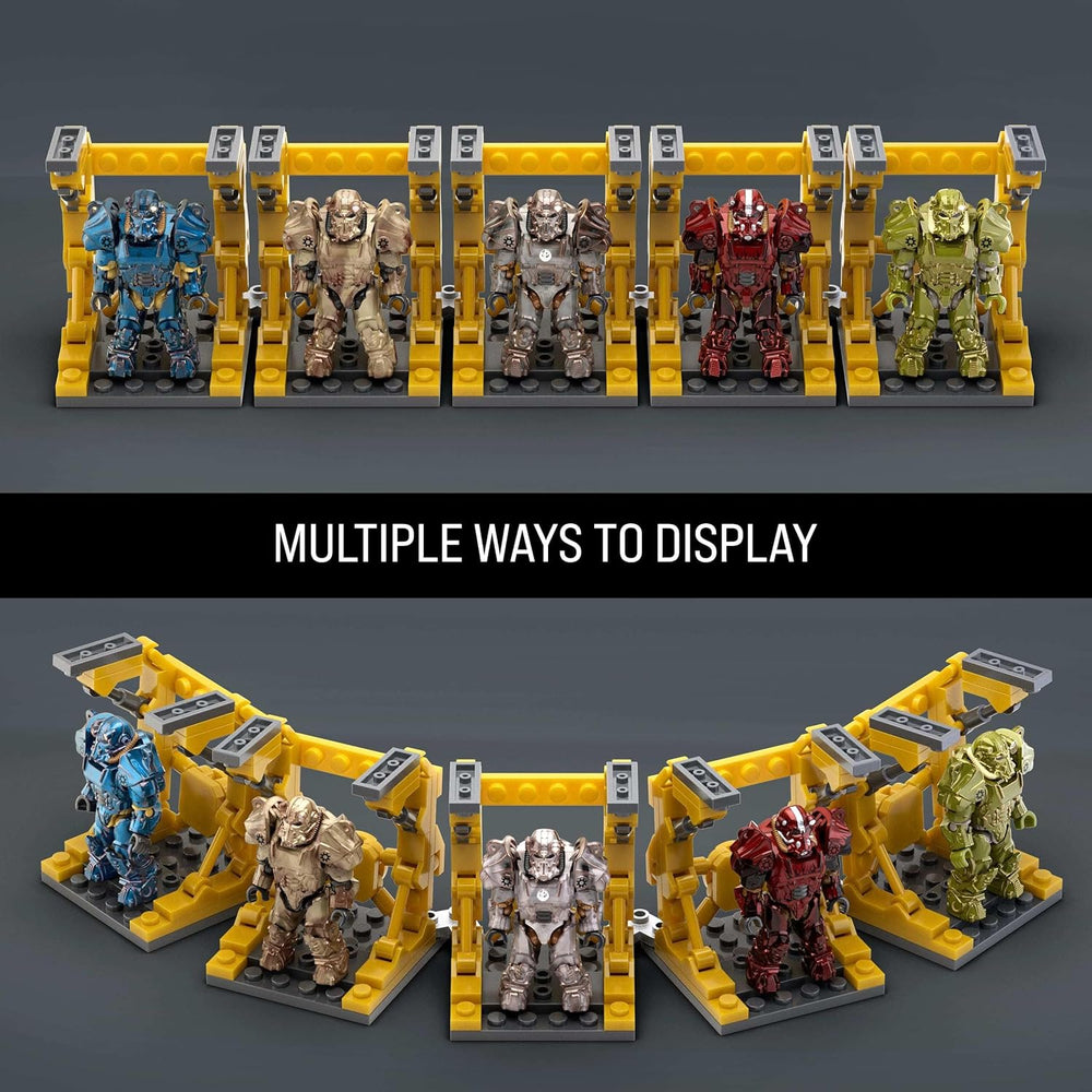Modèle de figurine d'action MEGA Fallout, collection T-60 Power Armor avec 327 pièces, 5 figurines d'action et accessoires, pour les amateurs