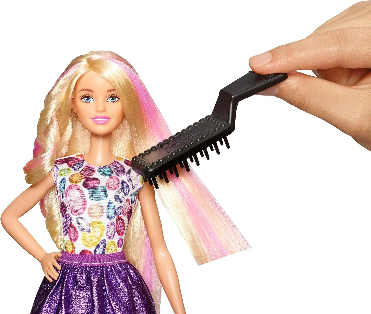 Mattel Barbie DWK49 Ensemble de jeux Wellen et Lockenspaß, grande couleur
