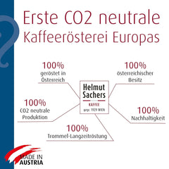 Helmut Sachers Kaffee - amestec vienez, cafea Viennese Melange din boabe Arabica de primă clasă, prăjite în Austria Cafea Naty Shop