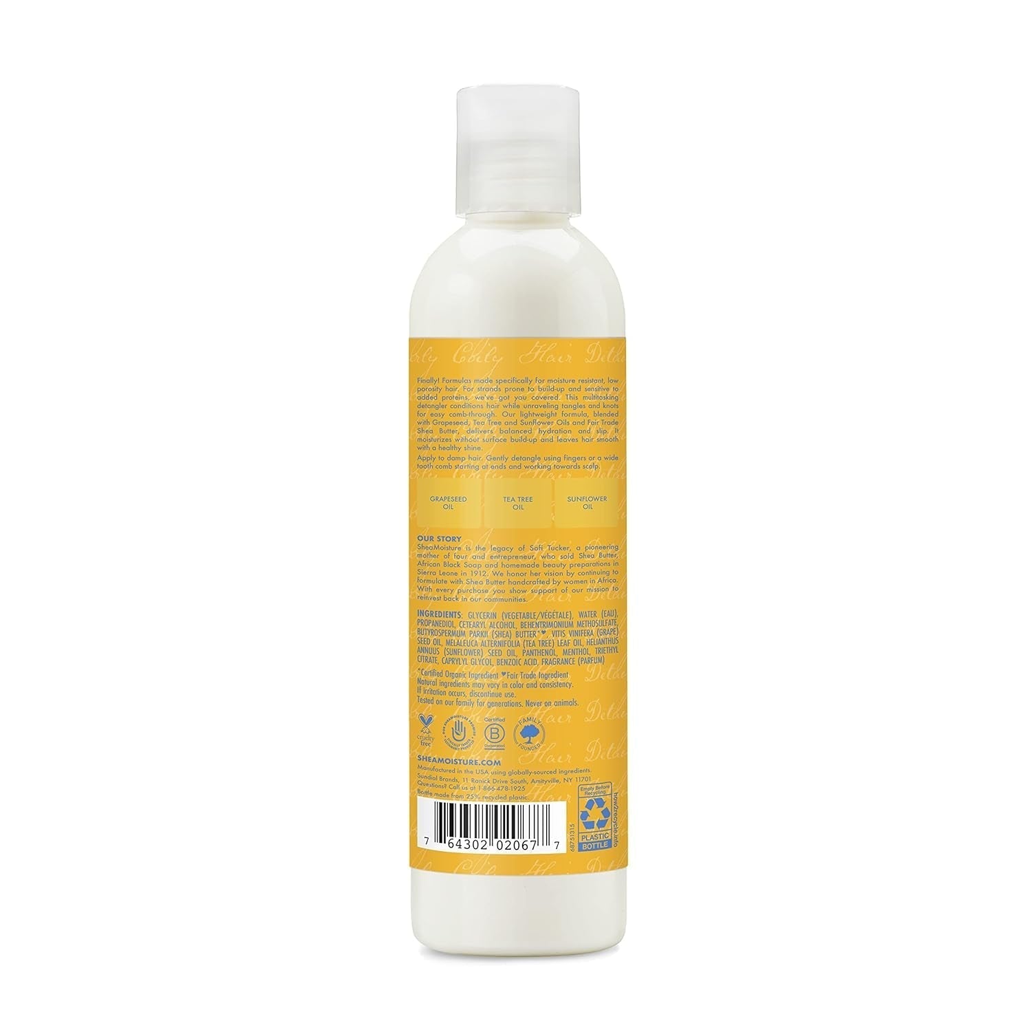 Produs pentru descurcarea parului hidratant fără greutate Sticlă de 237 ml pentru păr creț/ ondulat Produse pentru descurcarea părului Naty Shop