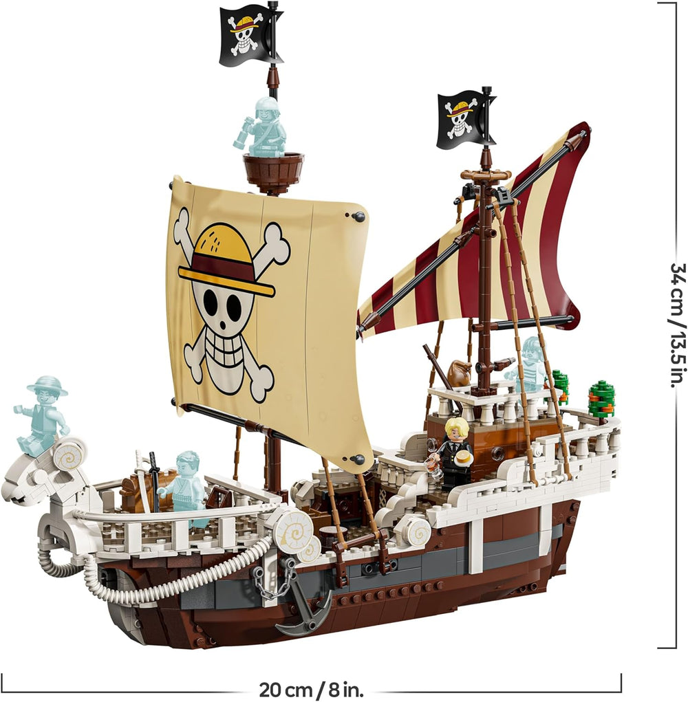 LEGO ONE PIECE - Das Piratenschiff Flying Lamb (Going Merry) - Ensemble de jeux avec 5 figurines - inkl. Luffy, Zoro et Nami - Jeu de construction - Cadeau pour les jeunes, les filles et les fans à partir de 10 ans - 75639