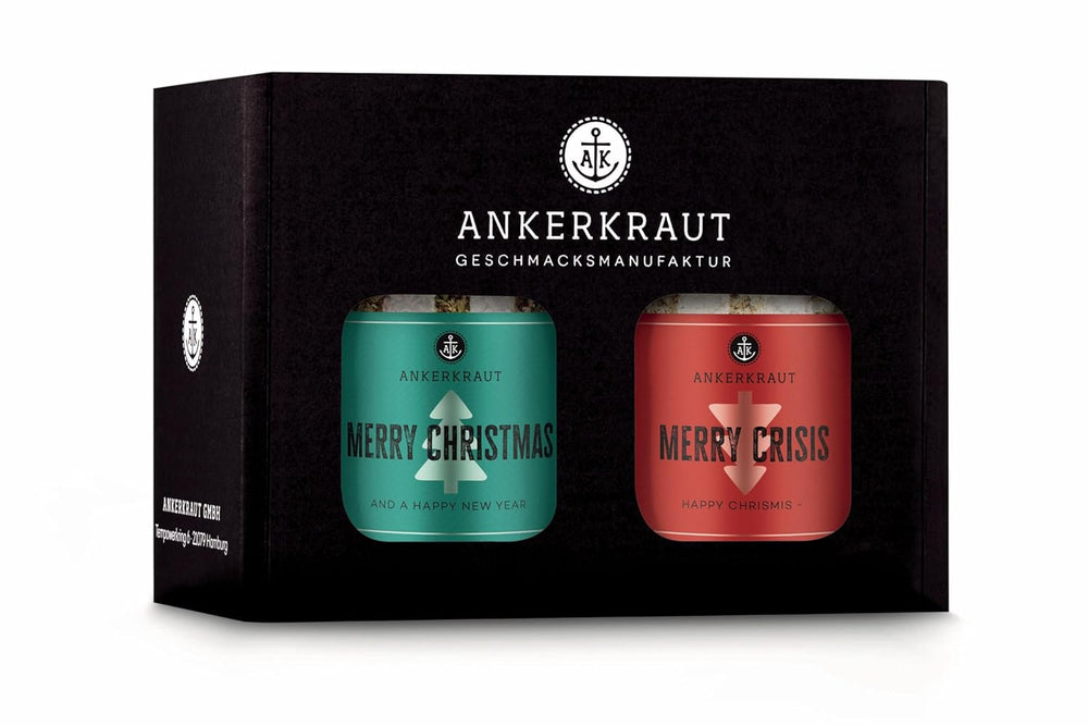 Ankerkraut "Merry Crisis" Anlass-Gewürz, Aioli Pfeffer Salz zum Verschenken, Gewürz Geschenk mit Knoblauch, 155 g dans Corkenglas