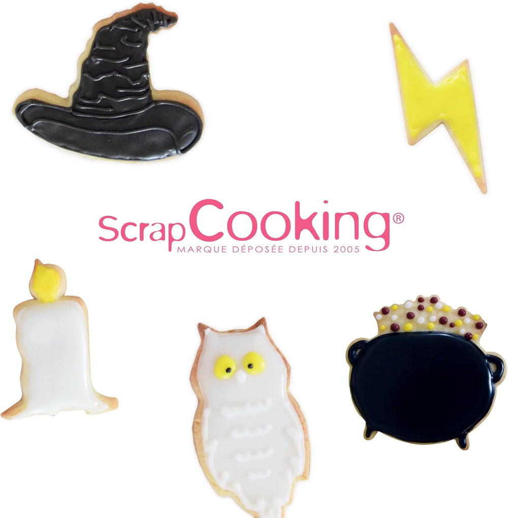 ScrapCooking Emporte-pièces en Acier Inoxydable 4 pièces Accessoire de pâtisserie décoration d'anniversaire - 2071