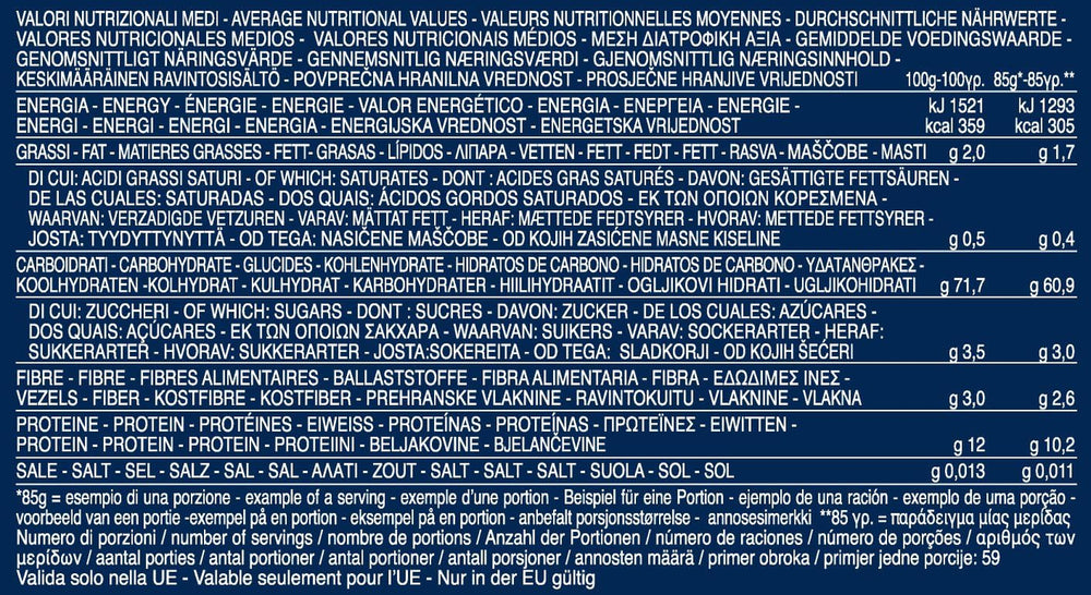 Tortiglioni Barilla pâtes de blé dur n. 83 – Paquet de 1 (1x5kg)