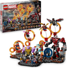 LEGO ǀ Marvel Avengers : Endgame Letzter Showdown - Jeu de construction avec 10 figurines, avec Captain America, Iron Man, Black Panther et Dr. Strange - Créations créatives pour jeunes et filles 76323