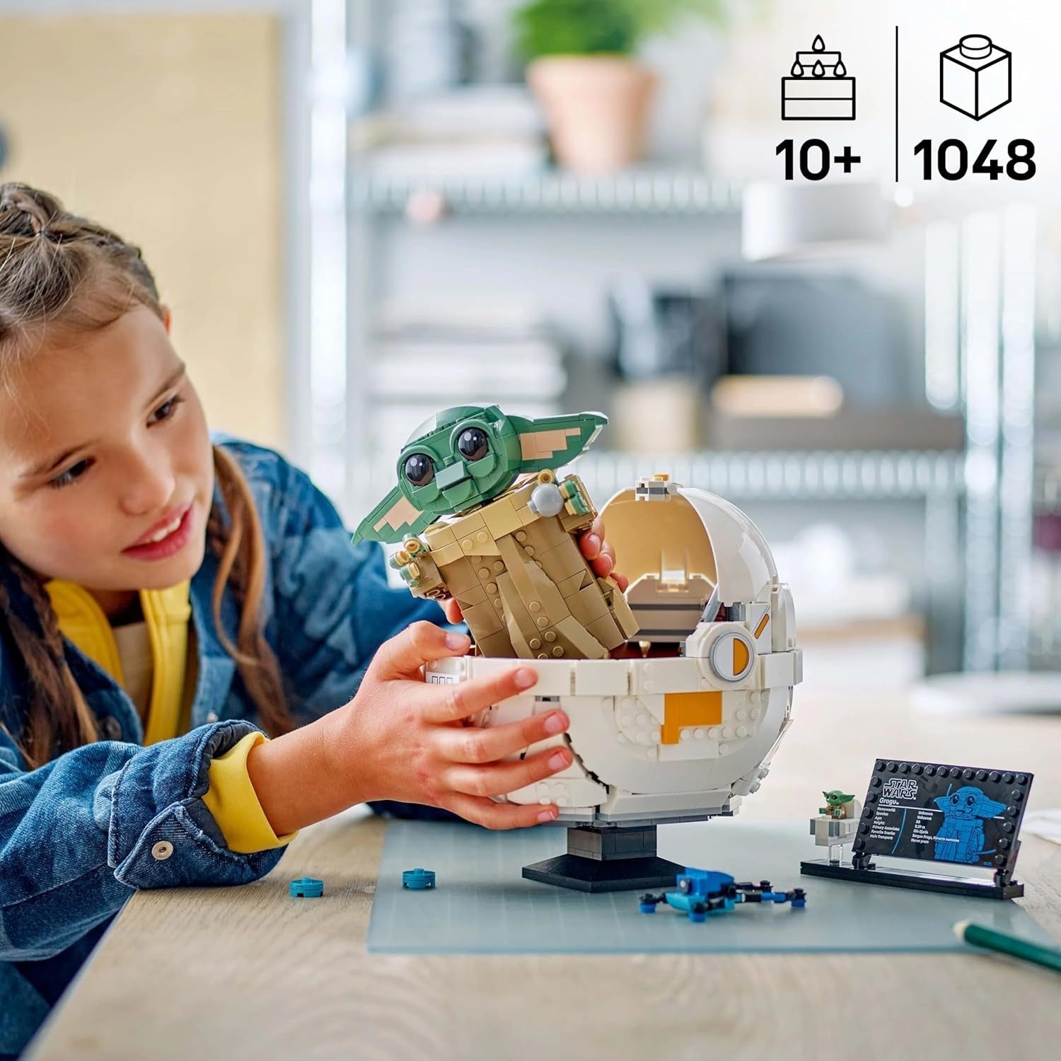 LEGO Star Wars 75403 Grogu dans son berceau répulseur mandalorien - Figurine à collectionner - Modèle à construire, jouer et exposer - Décorations pour la maison - Cadeau pour garçons et filles à partir de 10 ans Jeux de construction Besuche den LEGO-Store