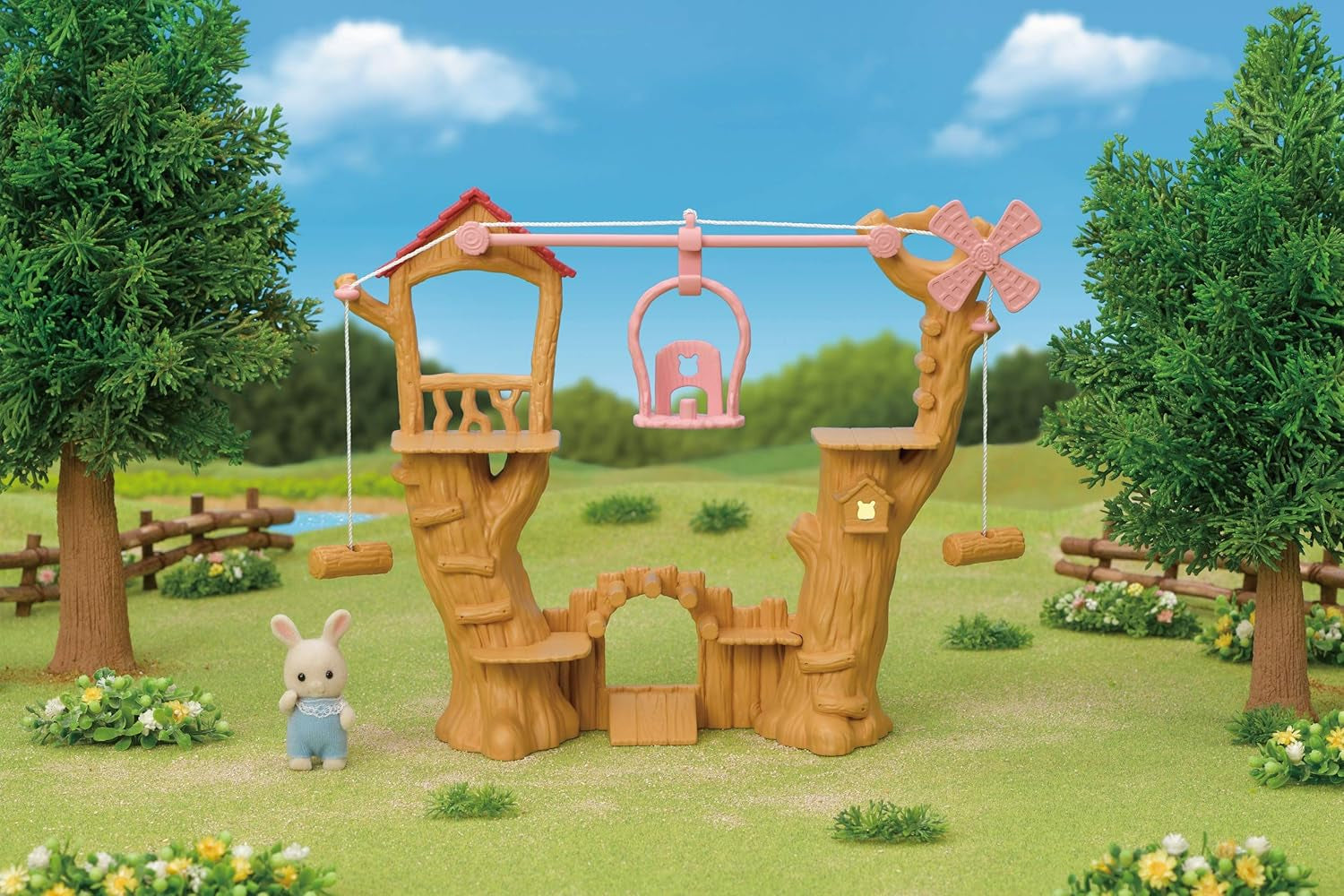 Sylvanian Families 5452 Baby Ropeway - Ensemble de jeu pour maison de poupée Poupées Naty Shop