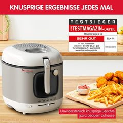 Friteuse AM4800 Mega 2Kg, friteuse à huile, filtre anti-odeur, 1800 W, électroménager Naty Shop