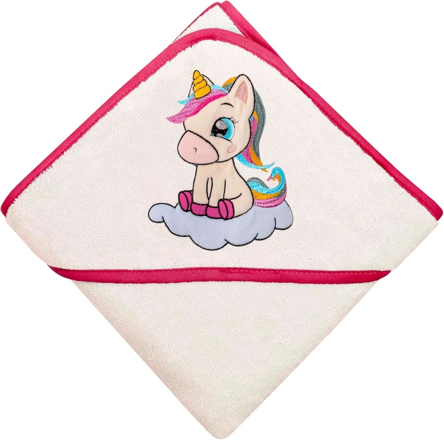 LAYNENBURG Prosop de baie cu glugă Premium Baby, 100% bumbac - Oeko TEX, 80 x 80 cm Mama si Copilul Naty Shop