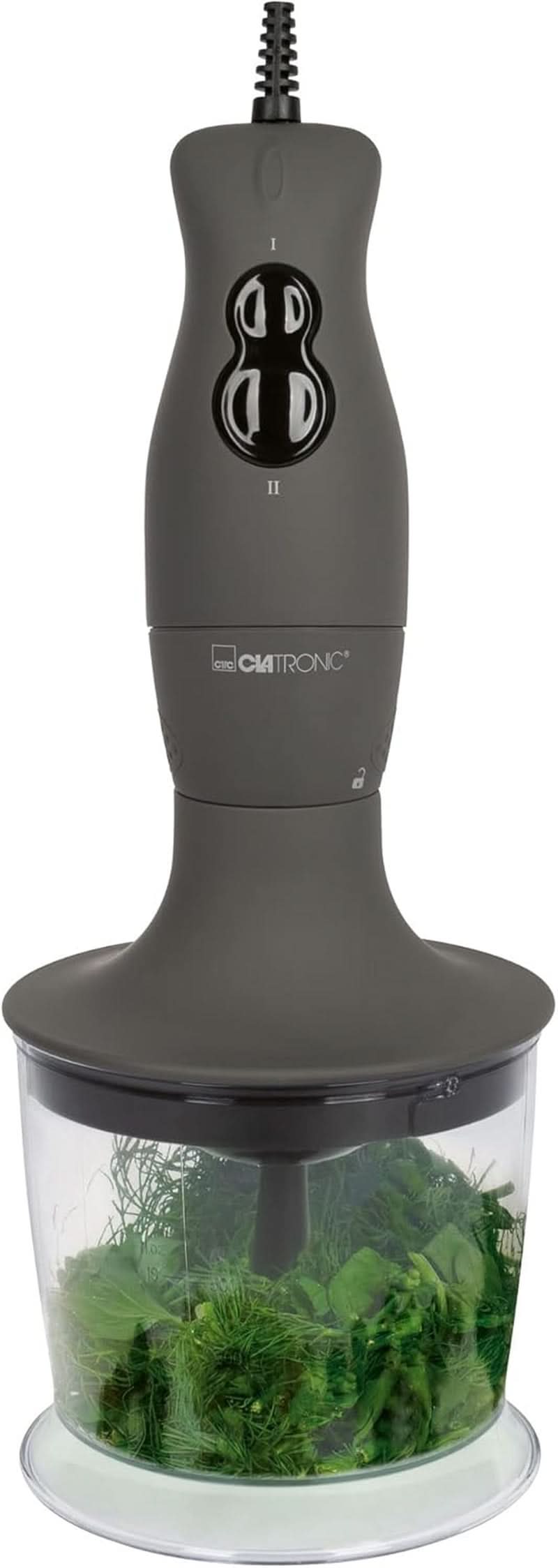 Ensemble de batteur sur socle Clatronic® | Mélangeur, Pürierstab, Zerkleinerer Aus Edelstahl | 400 watts | 2 Geschwindigkeitsstufen | Allesschneider | Mélangeurs | Schneebesen | Multi-pièces | SMS 3777 Cuisine Naty Boutique