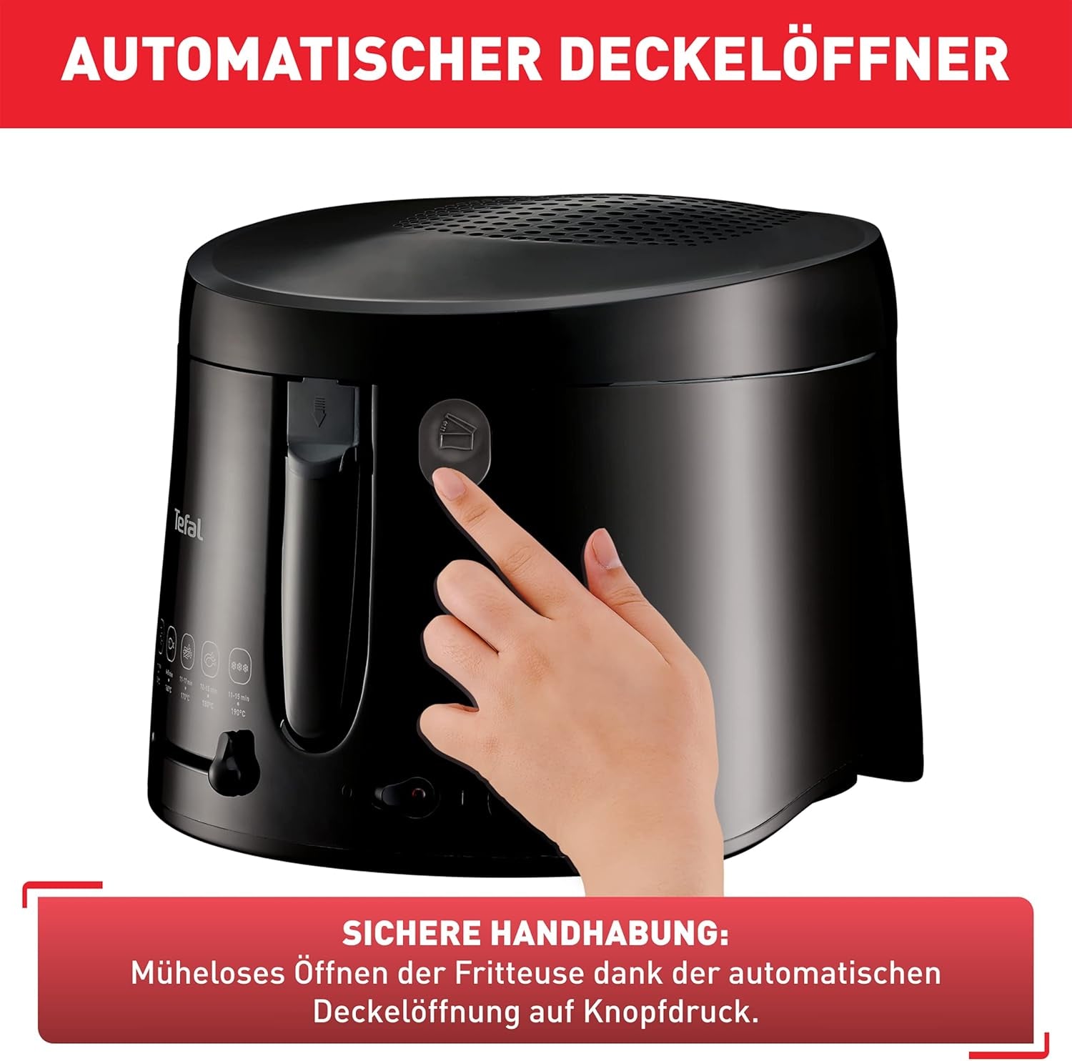 Friteuse Tefal Maxi Fry, technologie Cool Wall, 1,2 Kg, thermostat réglable Électroménager Naty Shop