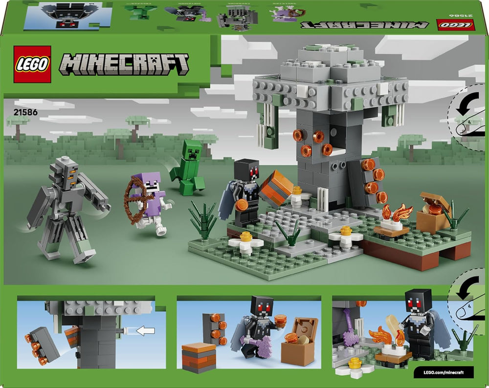 LEGO Minecraft Blasser Garden - Jeux créatifs pour enfants - Jeux pour jeunes et filles à partir de 7 ans - avec figurines Minecraft - Mottenmann, Creeper, Skelet et Knarz - Jeu - 21586