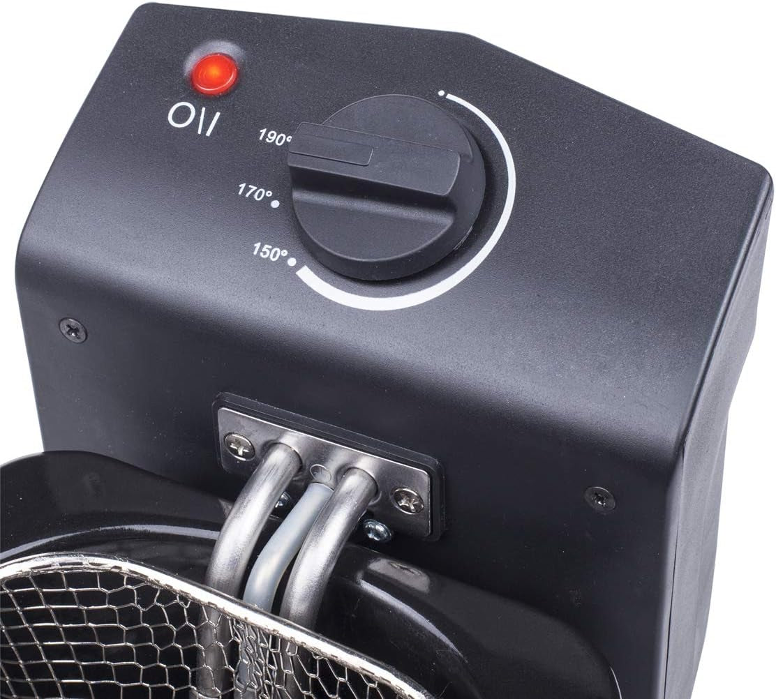 Friteuse Tristar en acier inoxydable - Avec une capacité de 2 litres, fonction zone froide et thermostat réglable jusqu'à 190°C, FR-6919, argent Électroménager Naty Shop