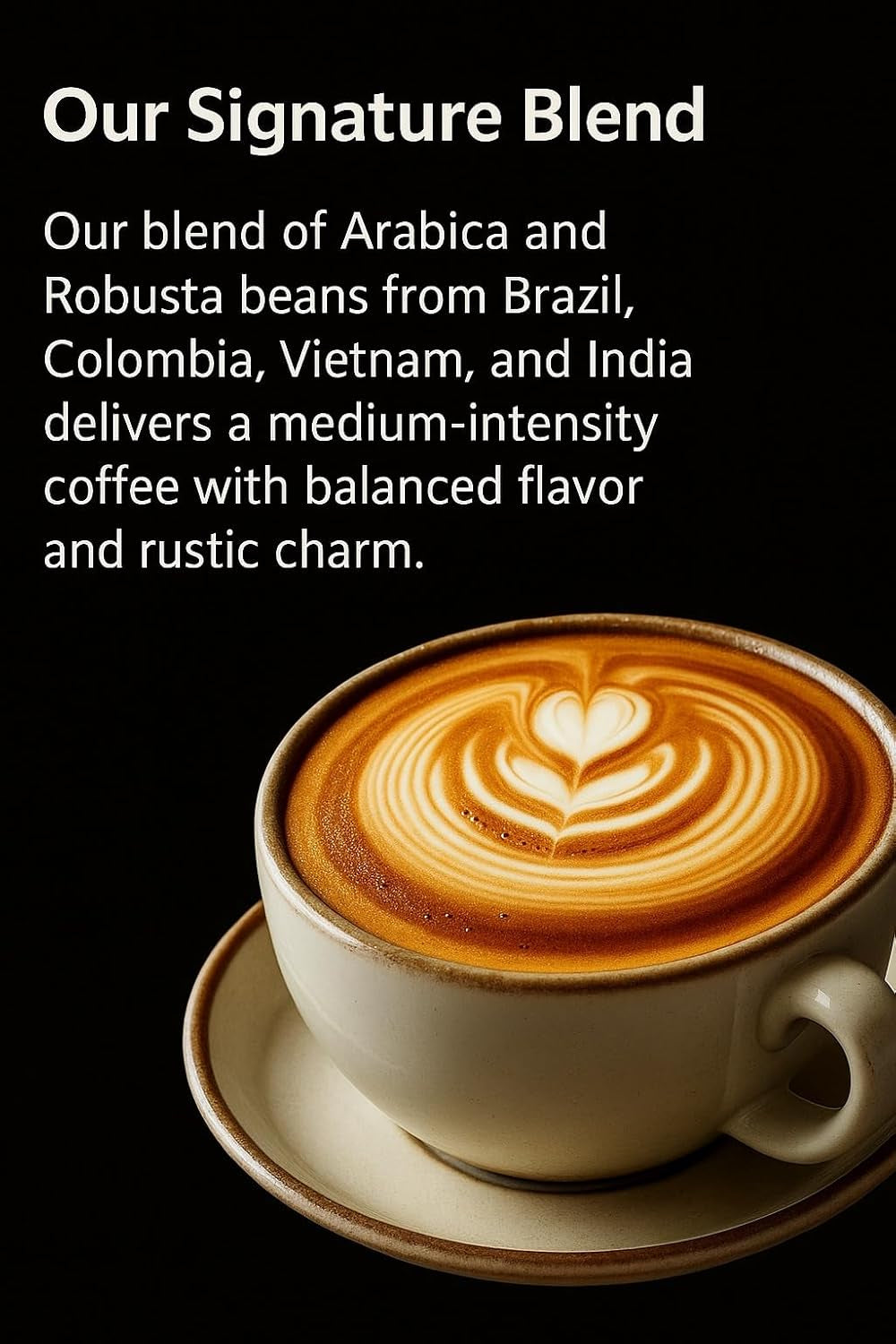 Café en grains 250 g – Grains d'espresso Arabica et Robusta de haute qualité, torréfiés à la main dans le bois, pour le goût plein et aromatique des grains de café