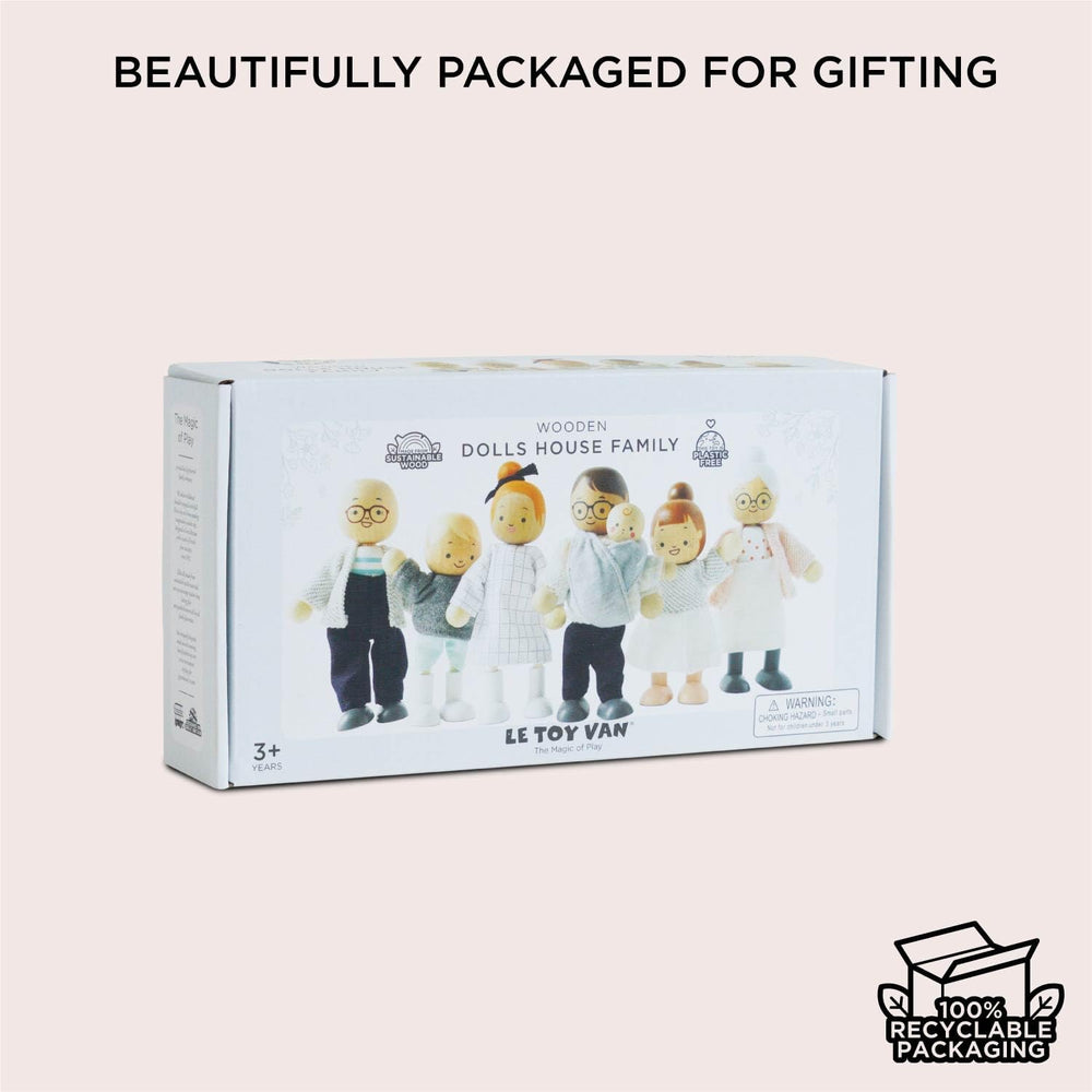 – Ensemble de jeu de maison de poupée en bois My Doll Family | Daisylane Ensembles d'accessoires pour maison de poupée pour filles – À partir de 3 ans P053