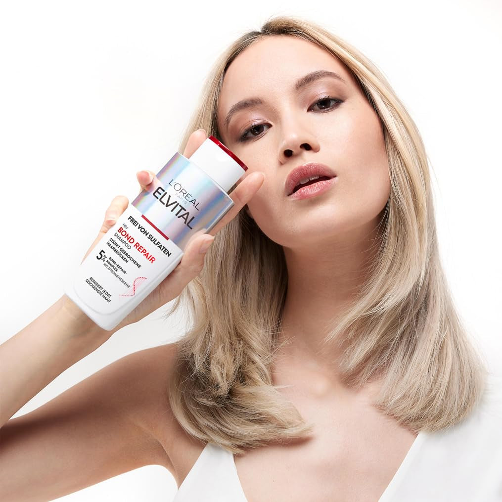 L'Oréal Paris Elvital Bond Repair Shampoo, Curățare delicată pentru repararea părului Duș și baie L'Oréal