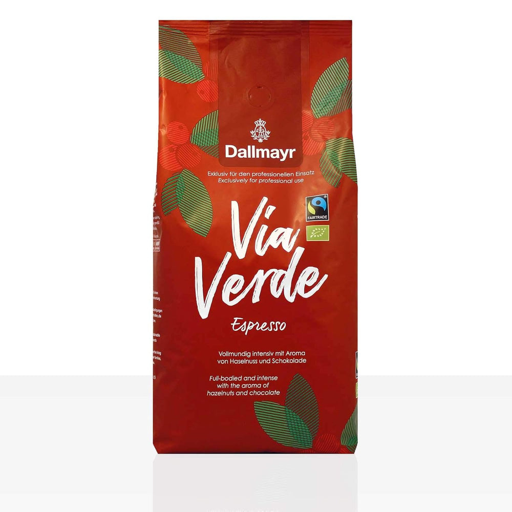Via Verde Espresso Bio Fairtrade - 6 x 1 kg Café en grains entiers