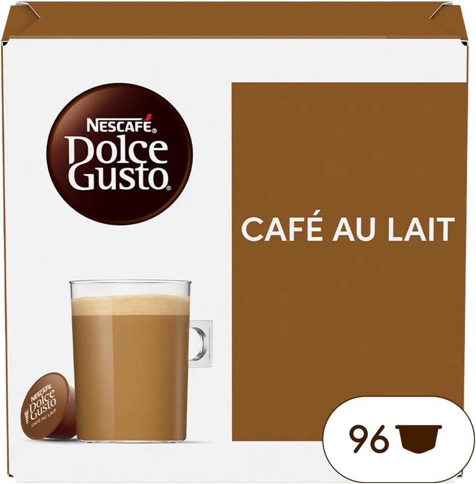 Nescafé Dolce Gusto – Dolce Gusto Café au Lait 16 CAPSULES 160 g (X6)
