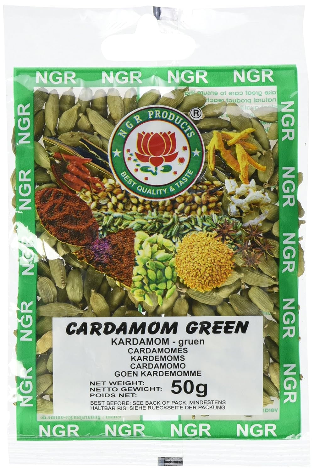 Cardamome, verte, entière, 50g (1 x 50g Packung)