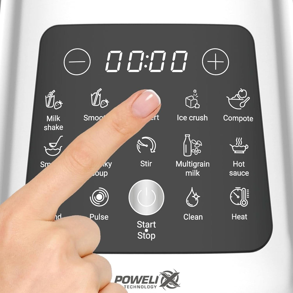 Tefal Perfectmix Cook Hochgeschwindigkeits-Standmixer, Mit Kochfunktion, 10 Auto-Programme, Heiße Und Kalte Rezepte, Abnehmbare Klingen, Inkl. Dampfkorb, Silber/Schwarz, BL83SD30 Cuisine Naty Shop