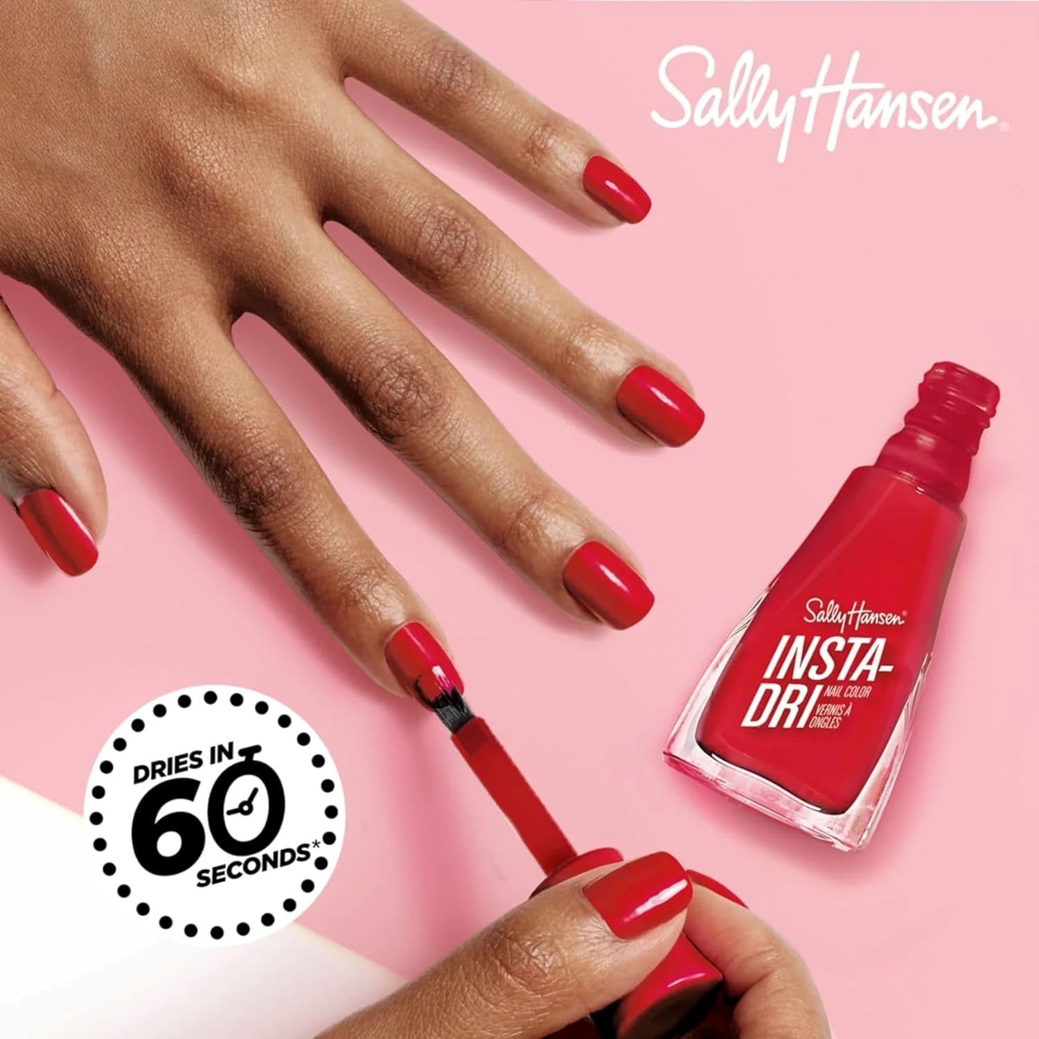 Oja Insta Dri Pink Plush, uscare rapidă, formulă vegană, culoare de lungă durată, 9,17 ml