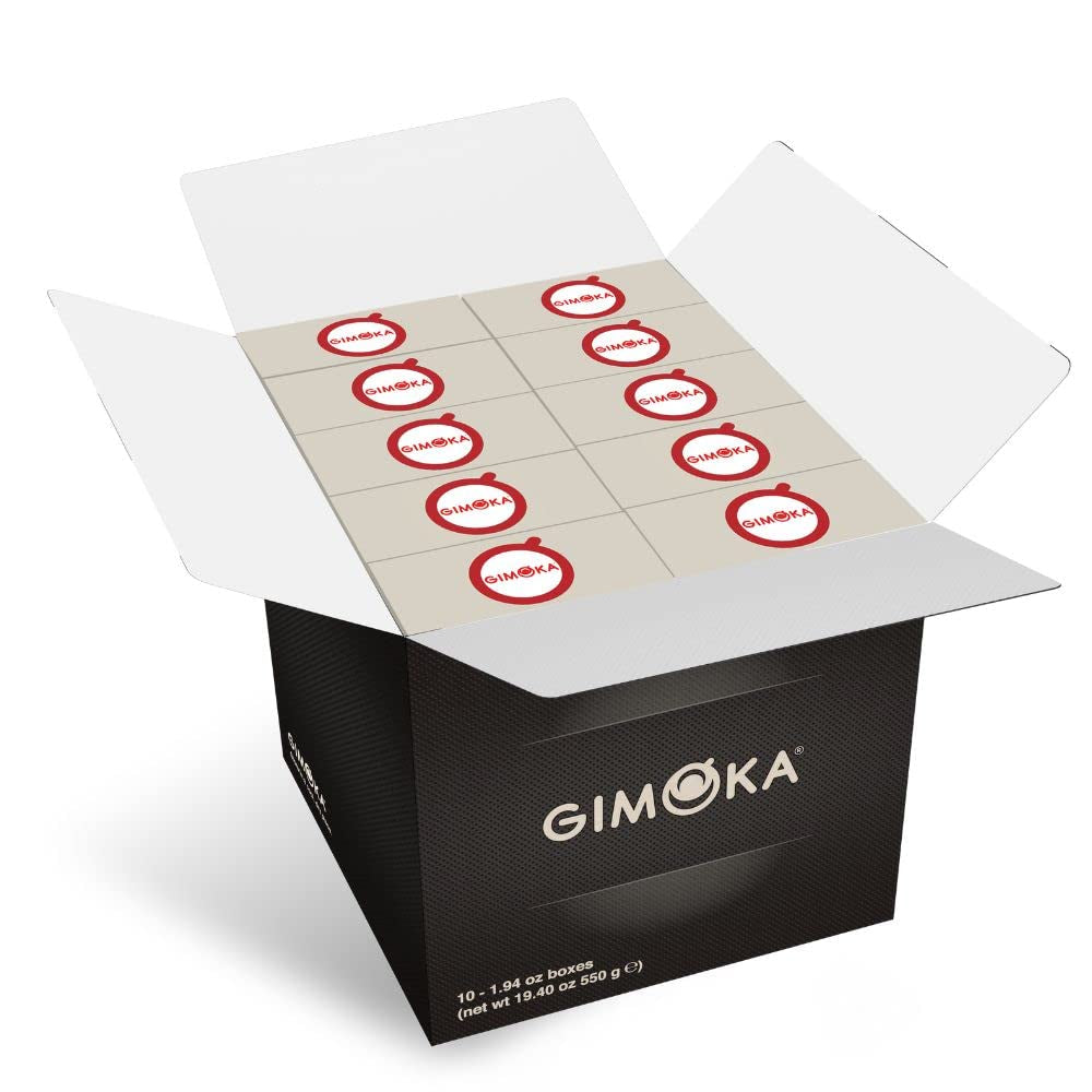 Gimoka Kaffeekapseln Espresso Intenso, Intensität 12/13-100 Kapsel - Compatible avec Nespresso* Haushalts-Espressomaschinen - 100 Stück (10 x 10 Getränke) - Hergestellt en Italien
