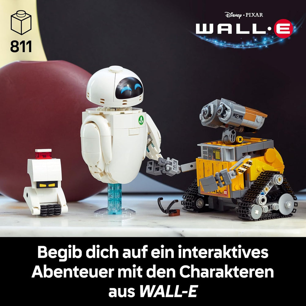 LEGO ǀ Disney et Pixar WALL-E et EVE - Modellbau für Erwachsene - aus Steinen gebaute Roboter mit M-O & Hal Figuren - DIY Deko - Sammlerstück & Geschenk for Fans - 43279