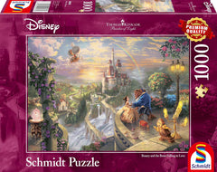 Schmidt Spiele Puzzle 59475 - Thomas Kinkade, Disney Frumoasa și Bestia, puzzle jigsaw 1,000 piese [Exclusiv pe Amazon] Puzzle Naty Shop Titlu implicit
