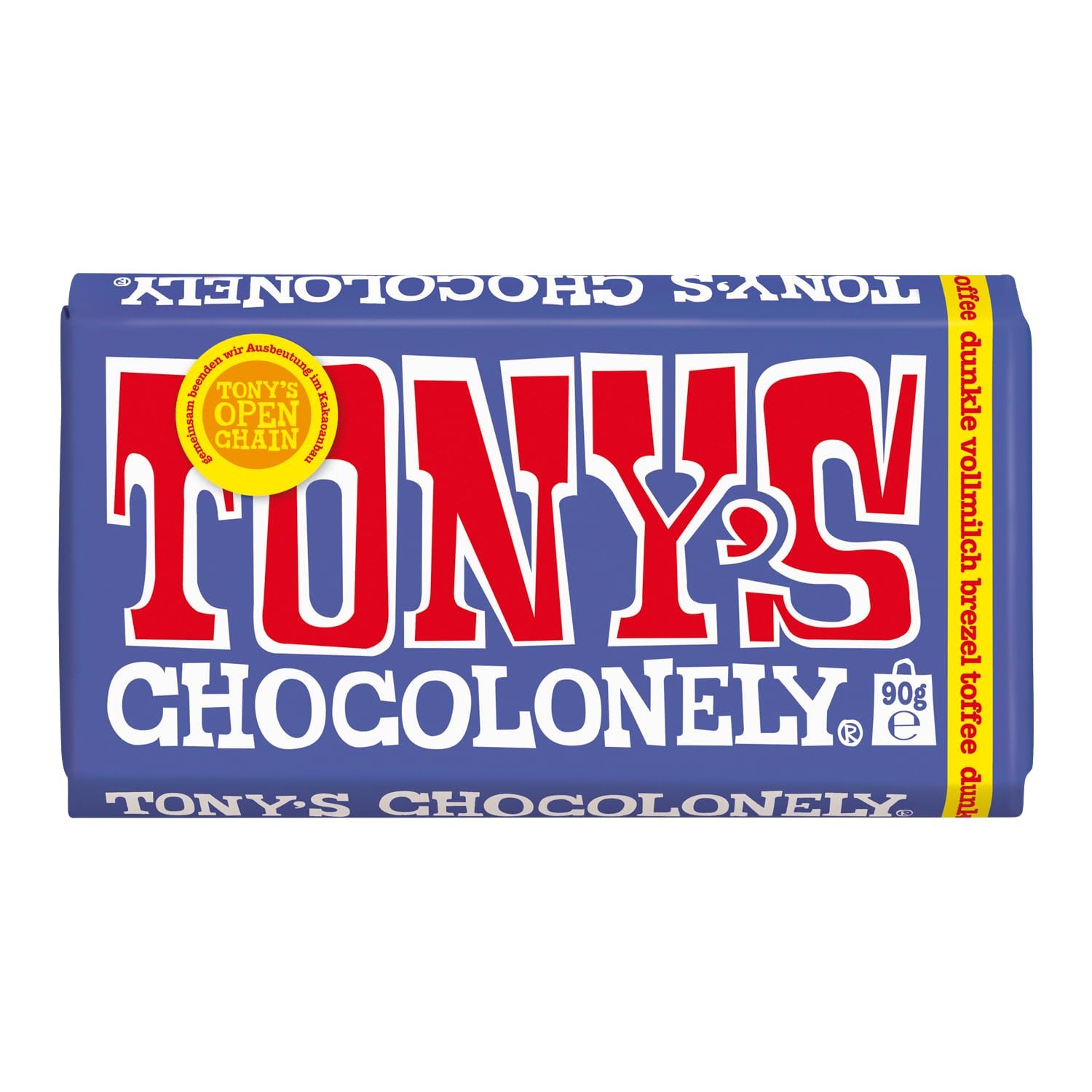 Tony's Chocolonely - Chocolat noir aux amandes et sel marin 90g