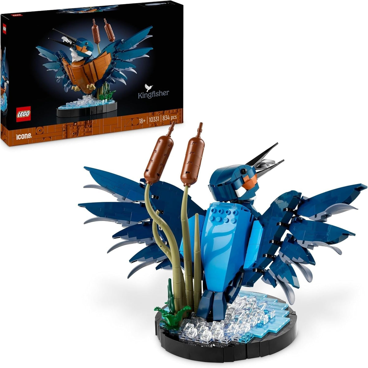 Ensemble de construction LEGO Icons Kingfisher pour adultes, figurine d'oiseau pour salon ou bureau, décoration de maison et de bureau, cadeau pour les amateurs d'oiseaux et les ornithologues, femmes et hommes 10331 Ensembles de construction Besuche den LEGO-Store Single