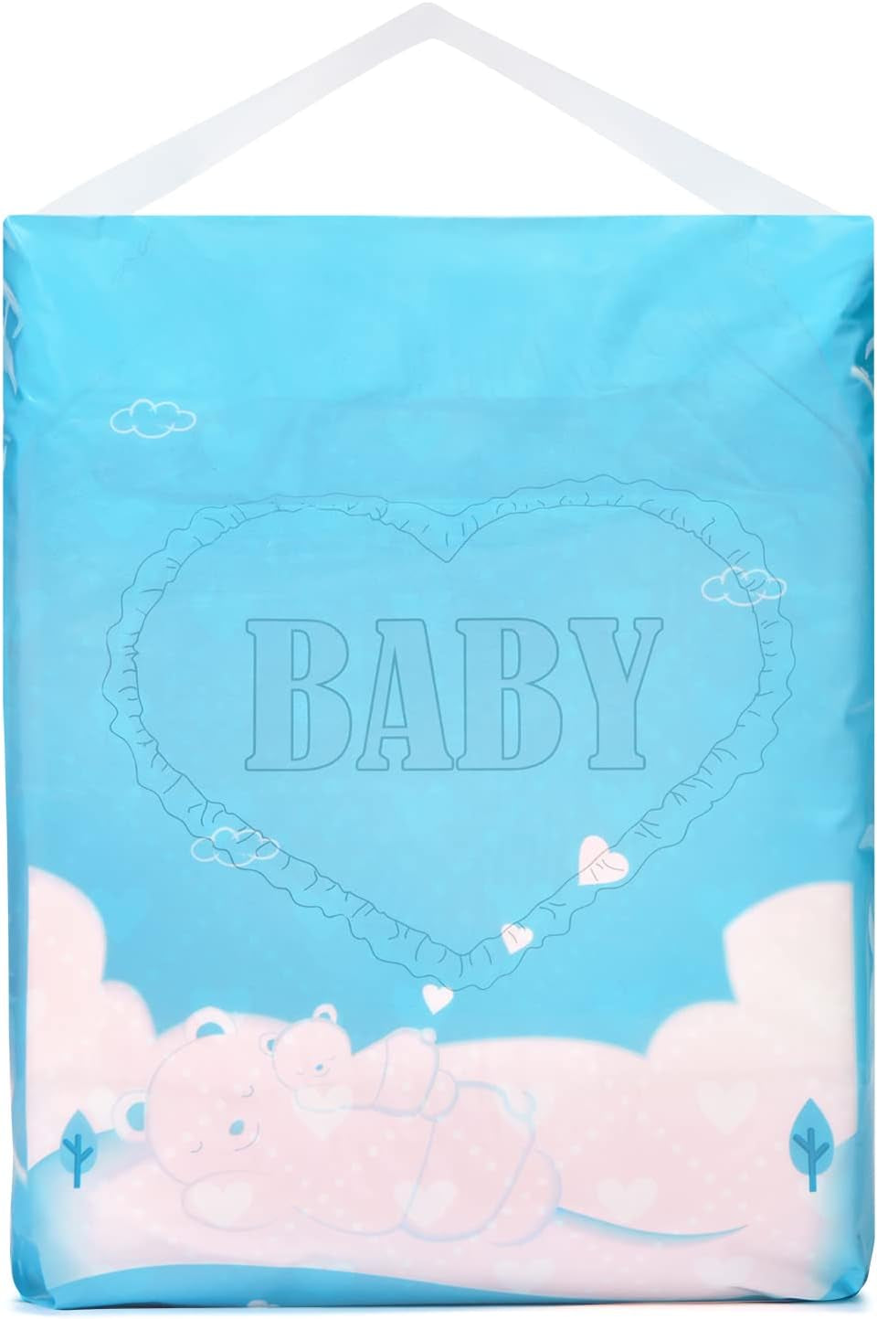 Couches imprimées pour adultes 5500-5800 ml, lot de 2 – Bébé rougissant (M)